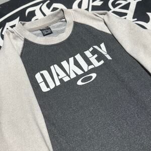 Oakley Grey and Dark Grey Crewneck Sweatshirt